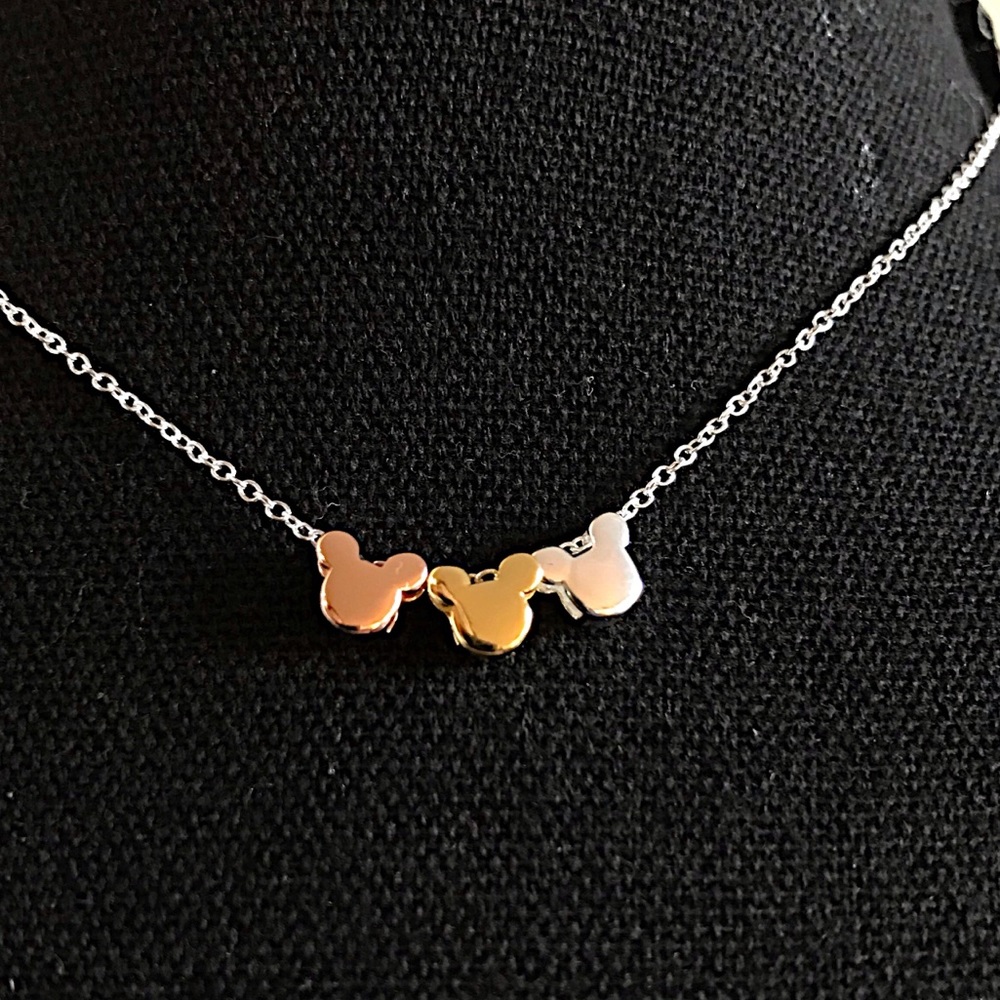 Disney’s Mickey tri tone pendant necklace - Picture 6 of 7